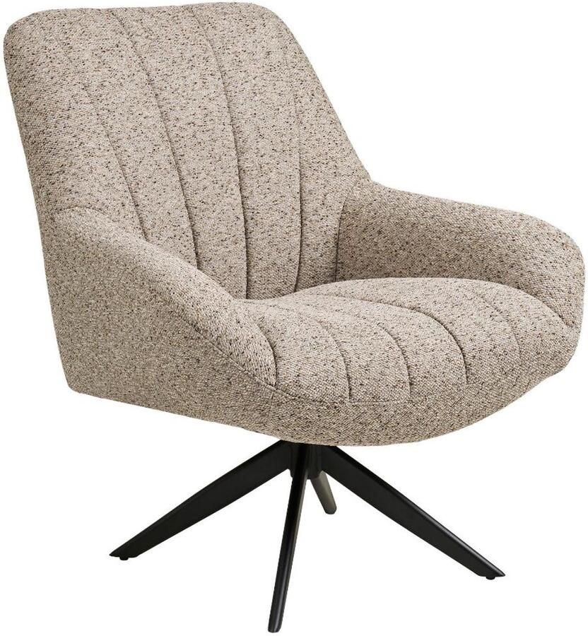 House Nordic Dora fauteuil draaifunctie grijs