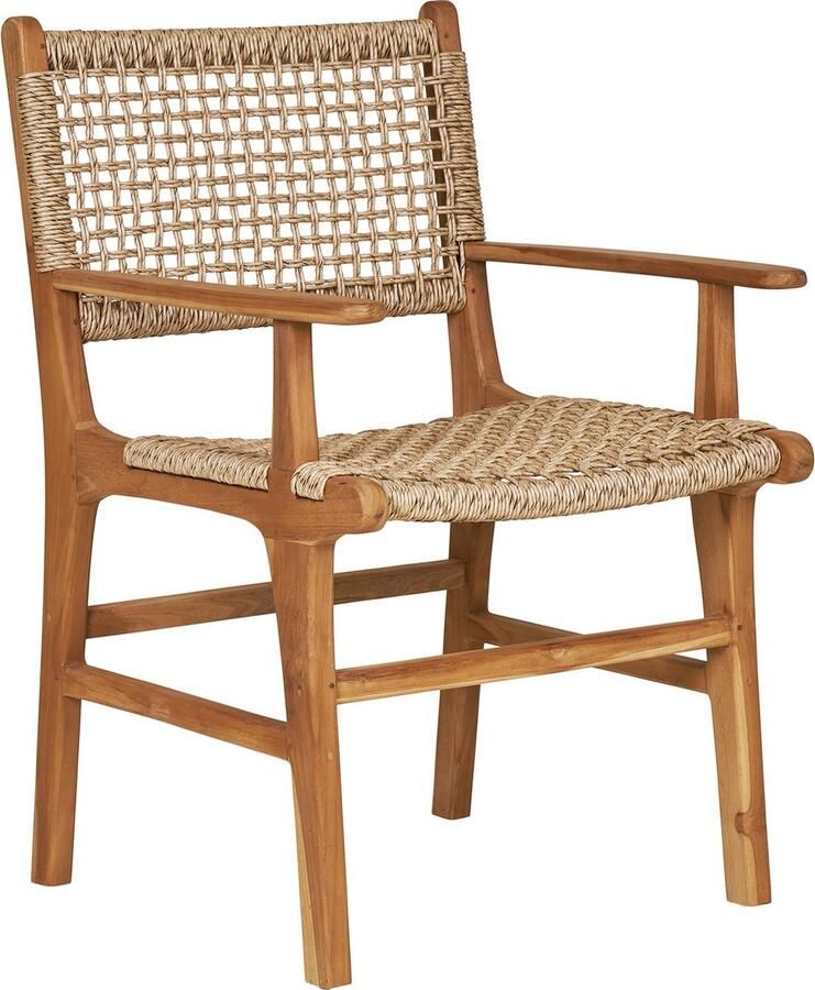 Giga Meubel House Nordic Eetkamerstoel Naturel Teak 54x50x85cm Derby