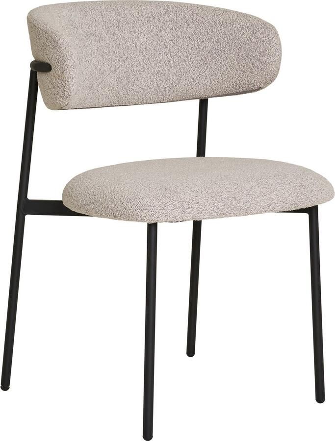 House Nordic Eetkamerstoel Mira Bouclé Zand