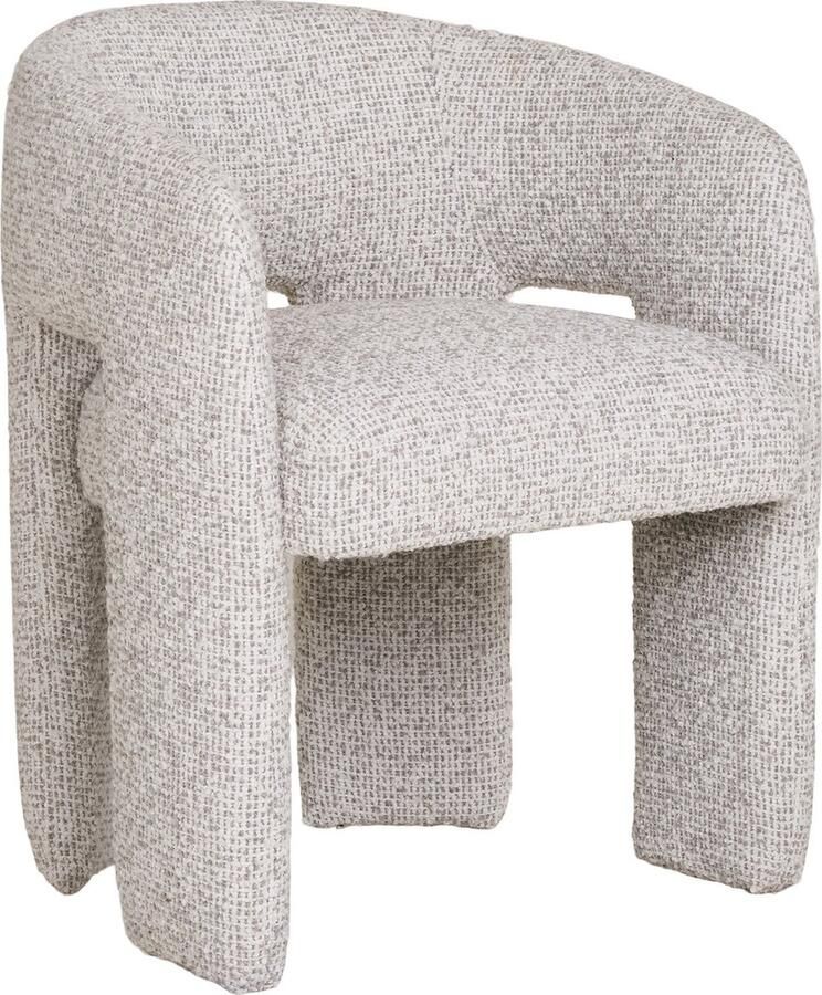 House Nordic Eetkamerstoel Naturel Polyester 66x59x78 cm Eetkamerstoel Monroe