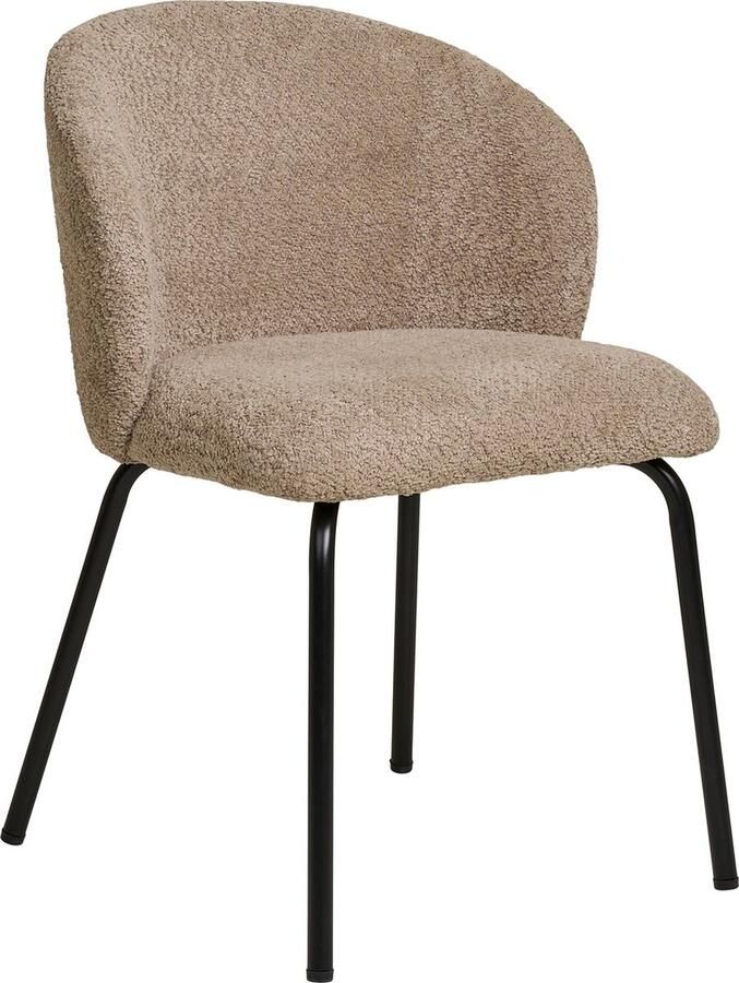 House Nordic Eetkamerstoel Safira Beige Bouclé