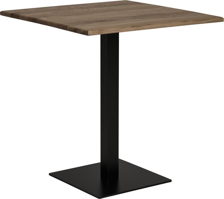 Giga Meubel House Nordic Tafel Vierkant 70cm Bruin Zwart Kolompoot Lignano