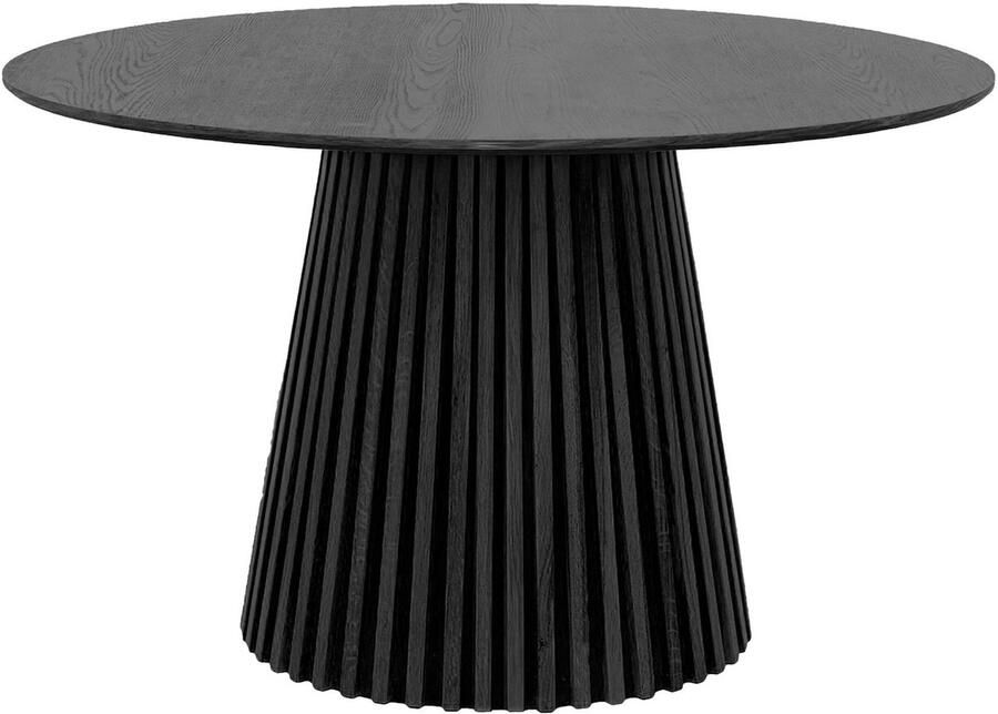 House Nordic Osaka Zwart Eiken Eettafel Rond Ø120 cm