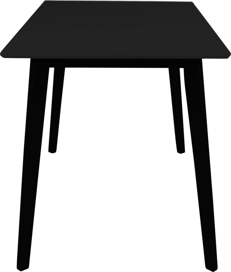 House Nordic Eettafel Zwart MDF 120x70x75cm Eettafel Vojens Zwart