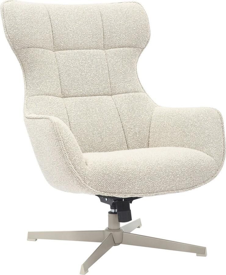 House Nordic Fauteuil Turin Draaibaar Staal Beige