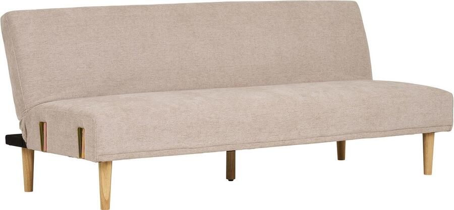 House Nordic Slaapbank Donker Zand Polyester & MDF 208x102x78 cm Slaapbank Kells