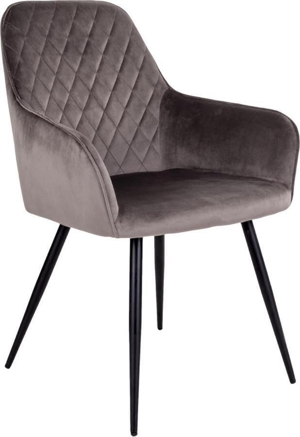 House Nordic Moss eethoek 1 eetkamertafel en 6 eetkamerstoelen mushroom gekleurde en eik