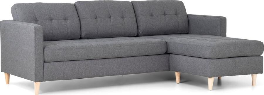 House Nordic Norrut Mars bank met chaise longue links of rechts lichtgrijs