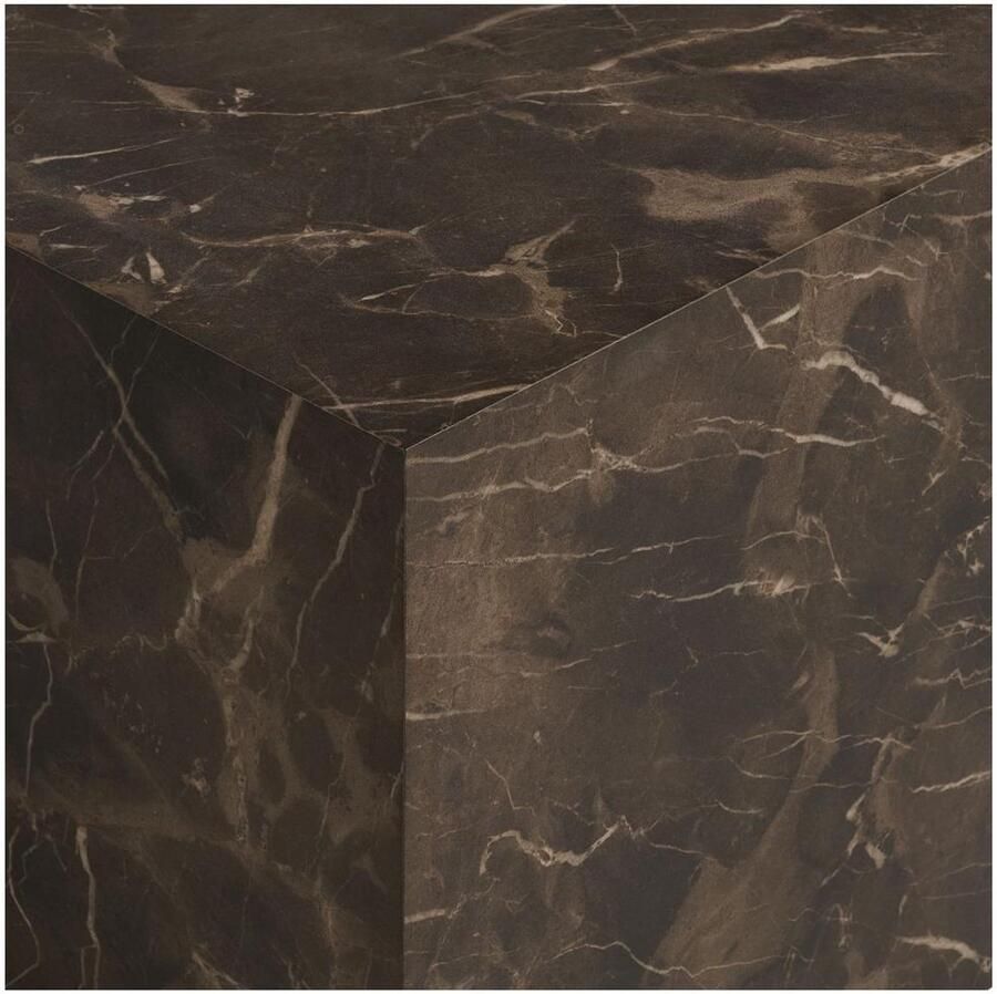 House Nordic Prague Bruin Salontafel Marmerlook 80 x 60 cm