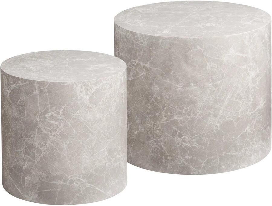 House Nordic Prague Ronde Salontafel Set Beige - Foto 2