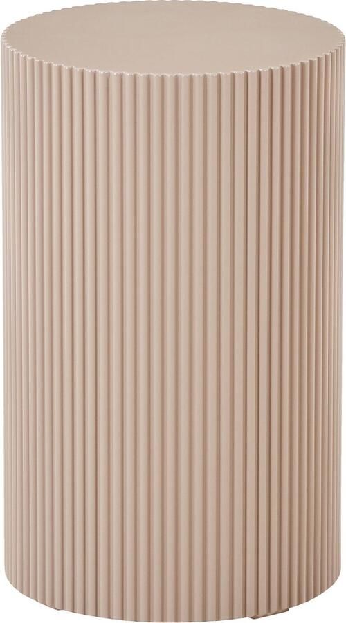 House Nordic Sidetable Farense MDF Beige Grijs Ø30cm