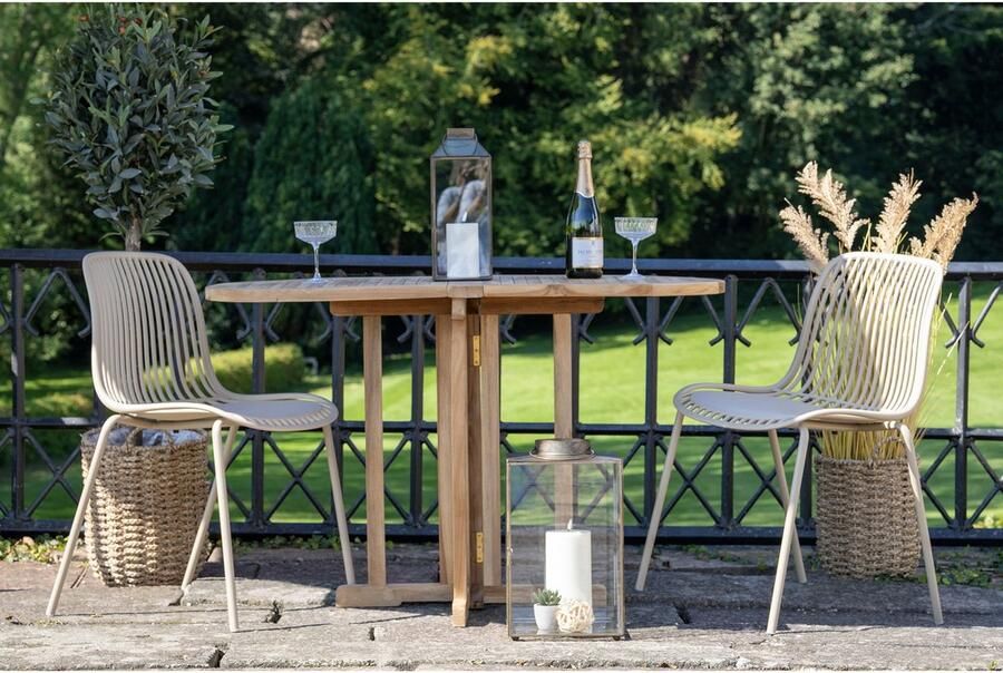 House Nordic Branson Tuinstoel Zand set van 4