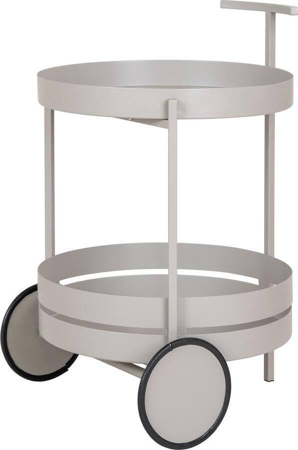 Hioshop Beja barwagen 2 planken grijs.