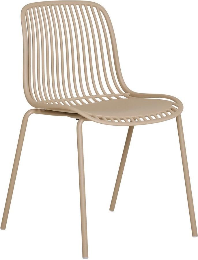 House Nordic Tuinstoel Branson Zand Zithoogte 46 5cm Set van 4