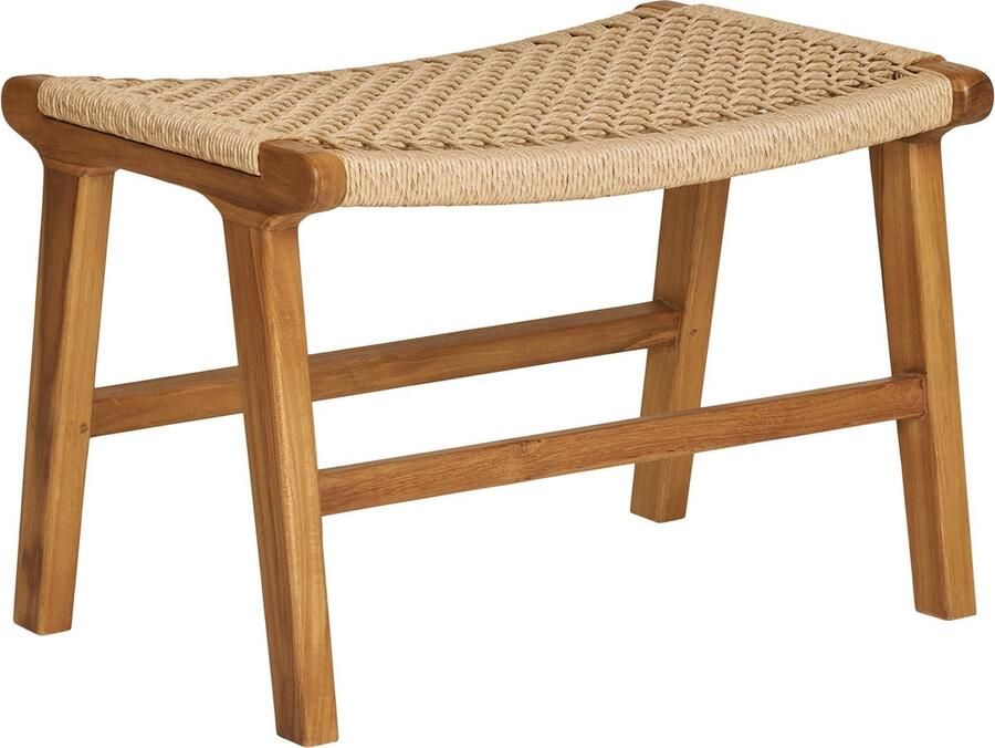 House Nordic Voetenbank Derby 40x60x42cm Teak Naturel