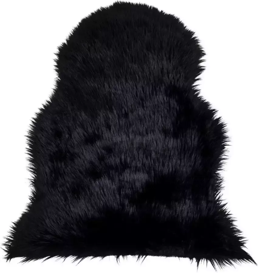 House Nordic Imitatie Schapenvacht Nep lamsvacht in zwart 50x85 cm