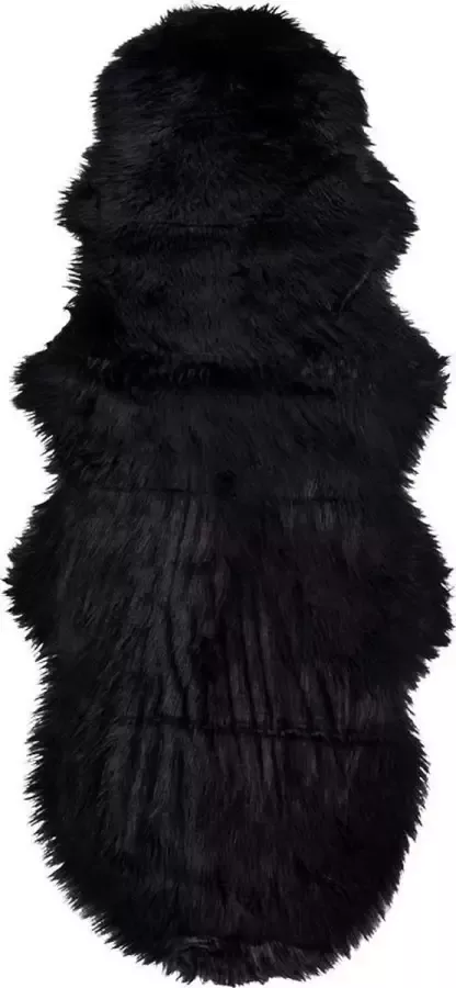 House Nordic Lamsvacht Kunstleer Kleed Kunstleder kleed in zwart 60x180 cm - Foto 3