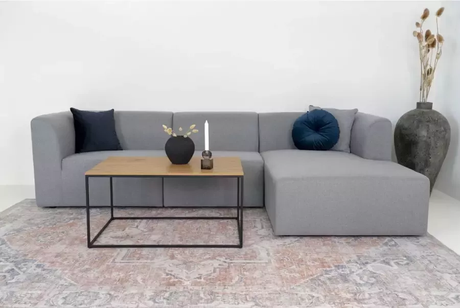 House Nordic Lounge Bank Alba Rechts Lichtgrijs