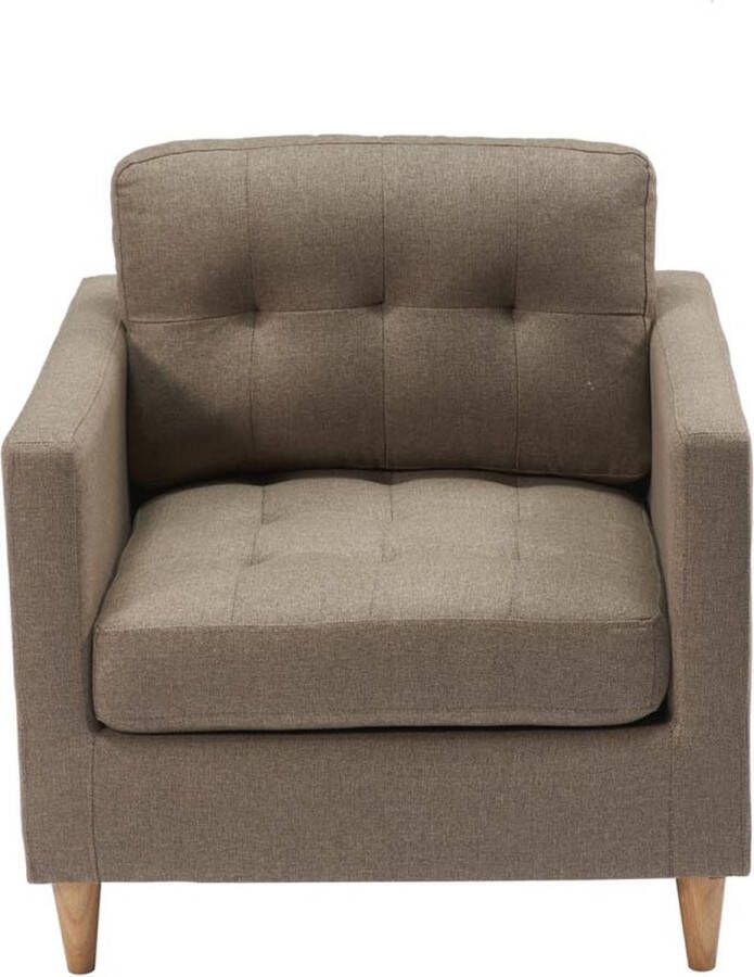 House Nordic Marino fauteuil stof bruin - Foto 1