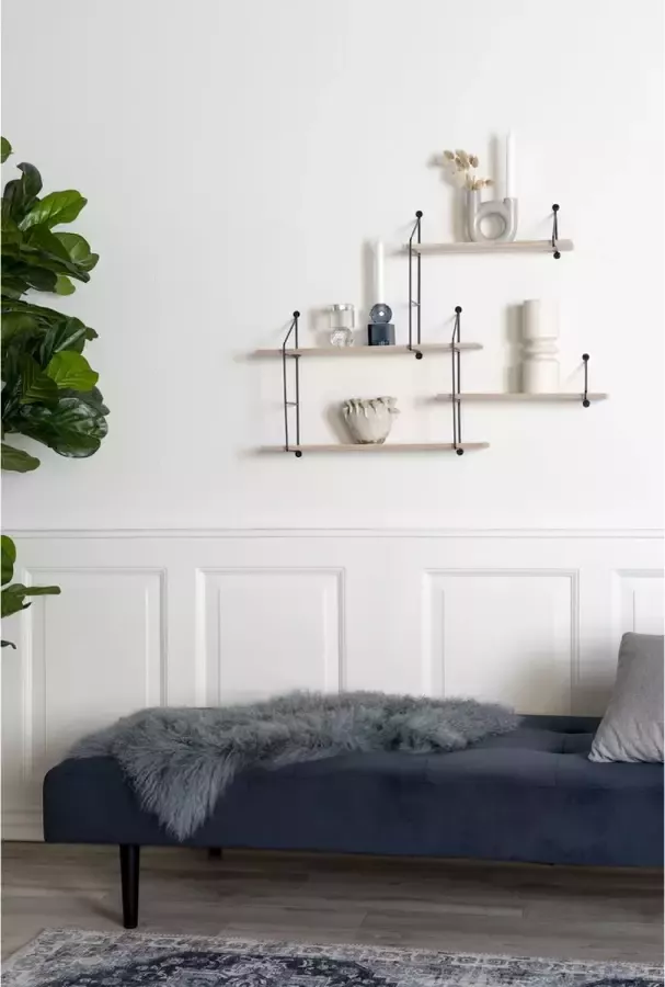 House Nordic Mongoolse Schapenvacht Wol Grijs 90x50x5cm - Foto 3