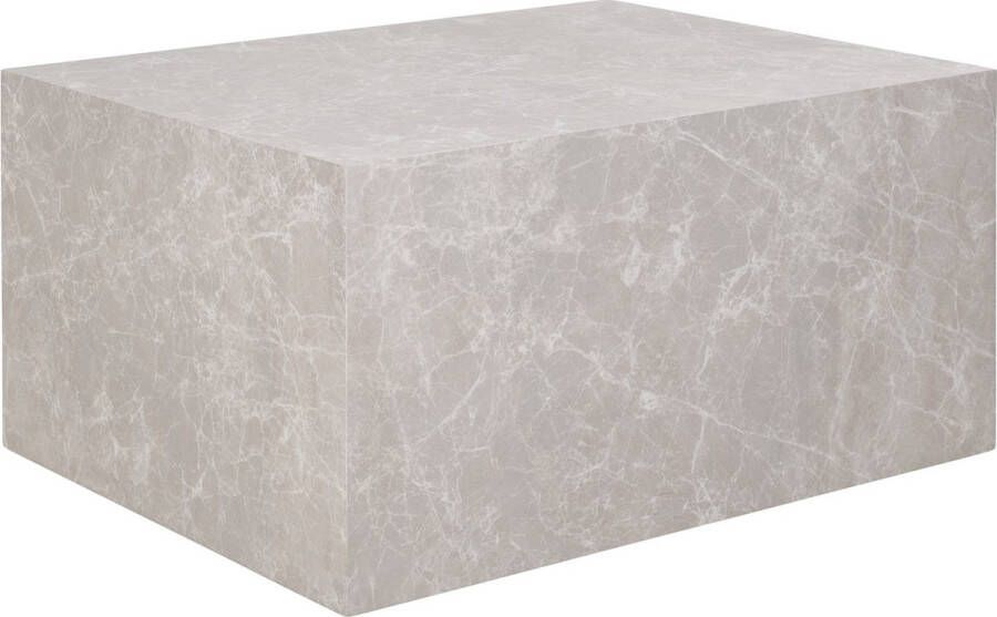 House Nordic Salontafel Rechthoek Marmerlook Gewicht 18kg 80x60x40cm
