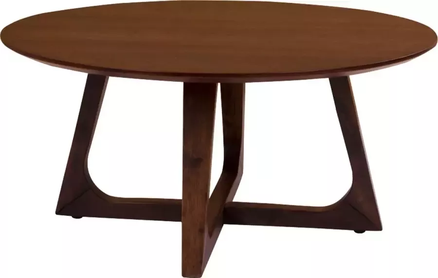 House Nordic Salontafel Rond Walnootfineer Bruin Ø75cm Tafel Hellerup - Foto 2