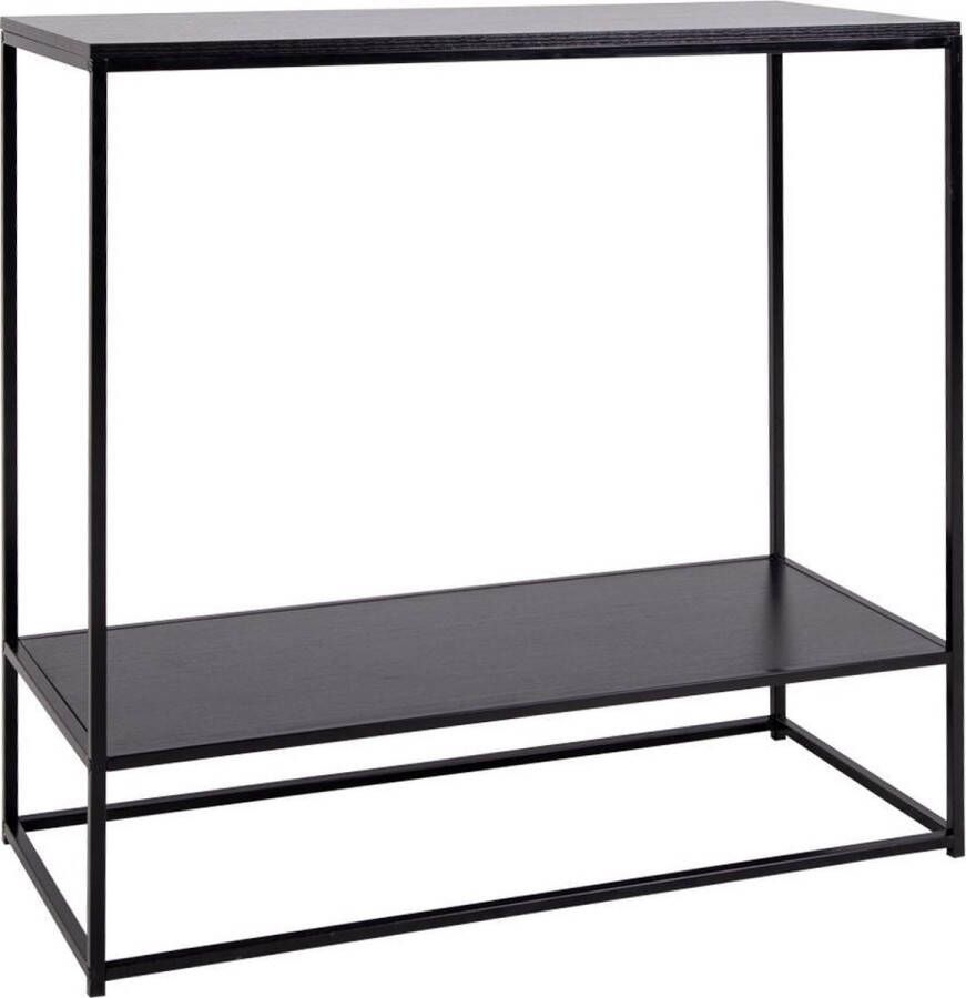 House Nordic Vita Salontafel Zwart Frame Zwart houtlook Blad 60x90x45 cm - Foto 4