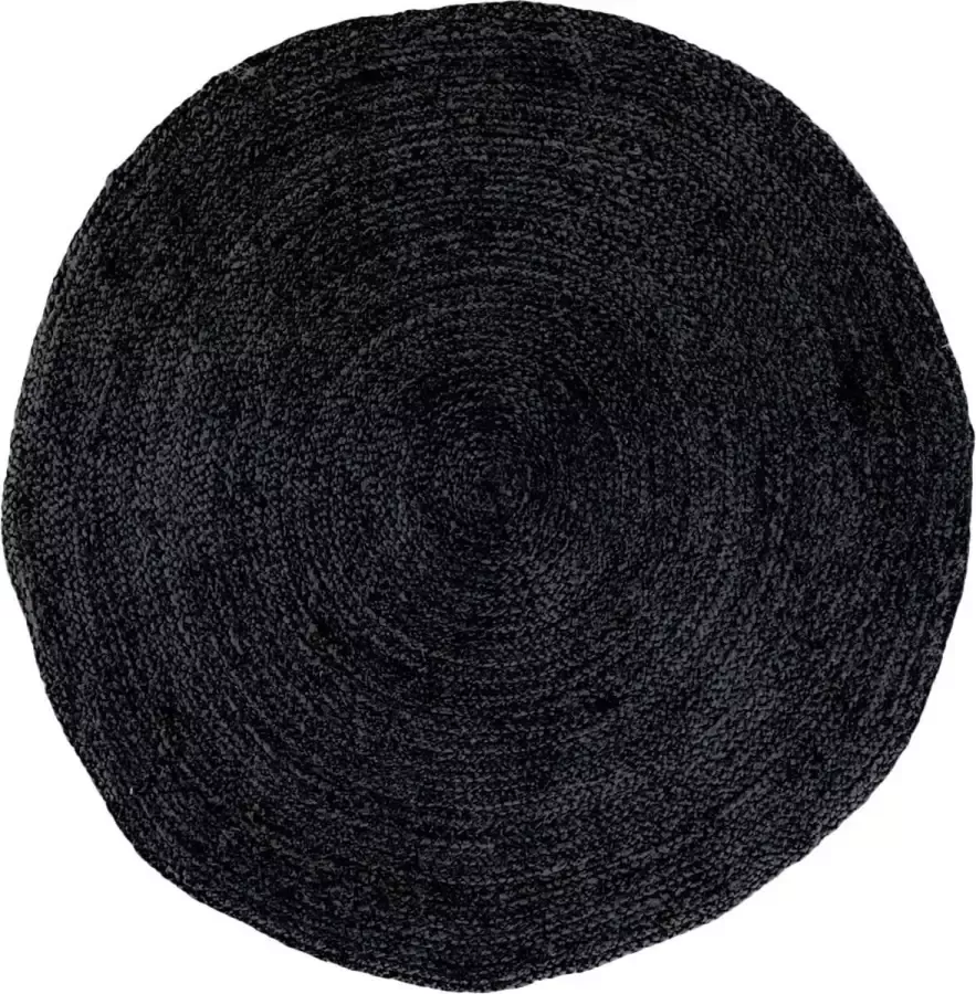House Nordic Vloerkleed Bombay Jute Donkergrijs Ø180cm