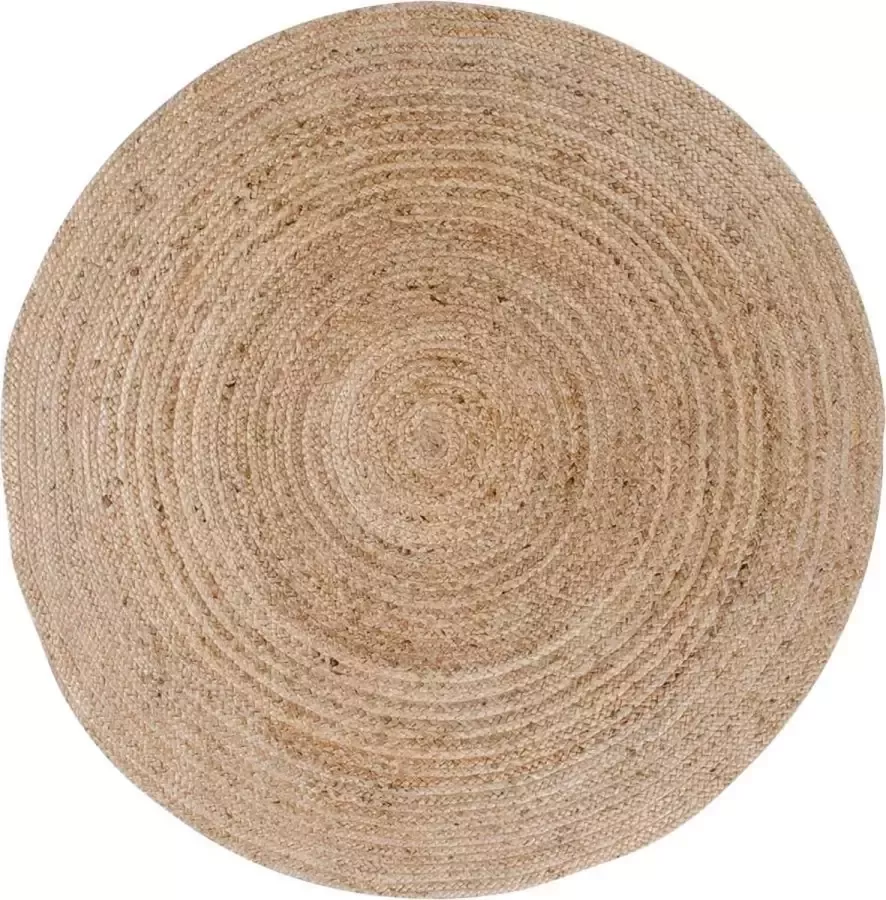 House Nordic Vloerkleed Bombay Jute Naturel Ø180cm