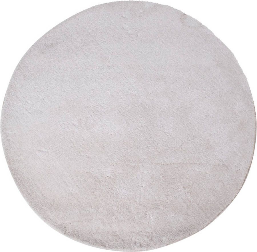 House Nordic Vloerkleed Florida Rond vloerkleed in gebroken wit Ø120 cm