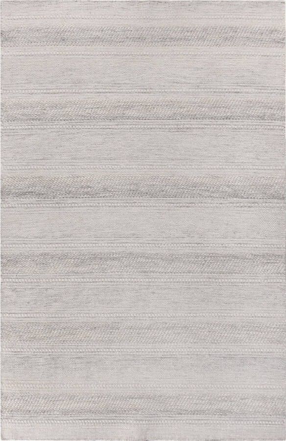 House Nordic Vloerkleed Ivoor Lichtgrijs Wol 300x200x1cm Vloerkleed Adoni