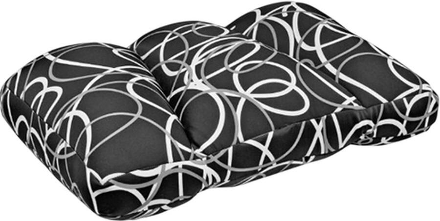 House of Healthbrands Kuschelmaxx hoofdkussen tegen nekklachten Zwart lijnen design Stevig en zacht kussen met mooie print. Gevuld met microgranulaat vormvast en wasbaar. Ideaal voor op de bank bed of op reis. Afmeting 60 x 40 cm. 3 zones