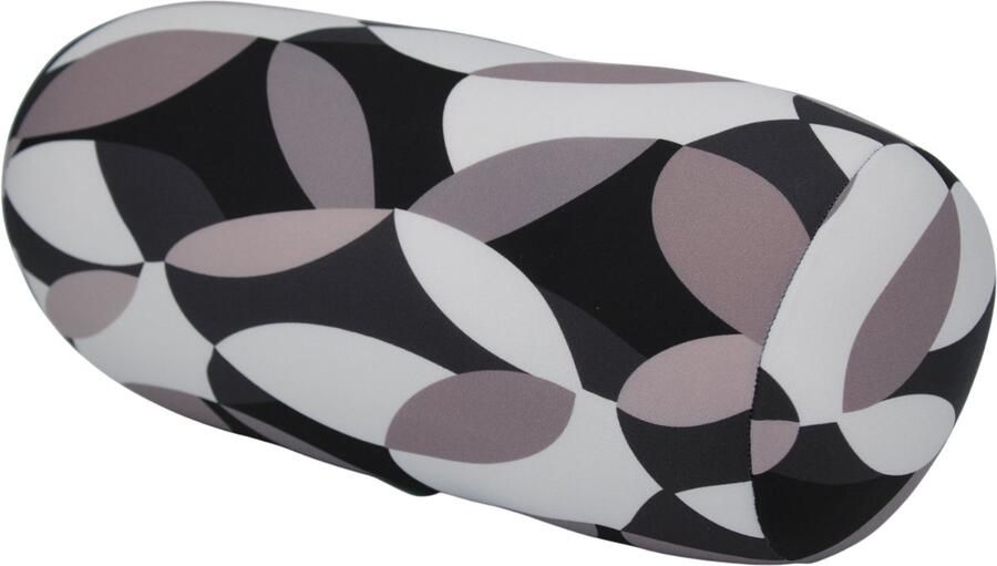 House of Healthbrands Kuschelmaxx Rolkussen Sierkussen Rond Cilinder 17 x 33 cm Modern-design Stevig en zacht Mooie print Gevuld met microgranulaat Vormvast & Wasbaar Ideaal voor op de bank bed auto of op reis Inclusief Wasnet