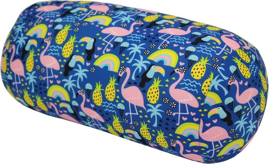 House of Healthbrands Kuschelmaxx Rolkussen Sierkussen Rond Cilinder 17 x 33 cm Toekan-design Stevig en zacht Mooie print Gevuld met microgranulaat Vormvast & Wasbaar Ideaal voor op de bank bed auto of op reis Inclusief Wasnet