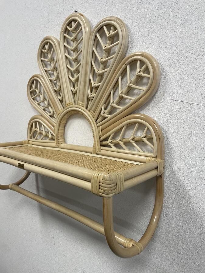House of Tods Rotan Muurplankje Muurdecoratie Wanddecoratie Wandplank Meisjeskamer Kinderkamer Babykamer Bloemen