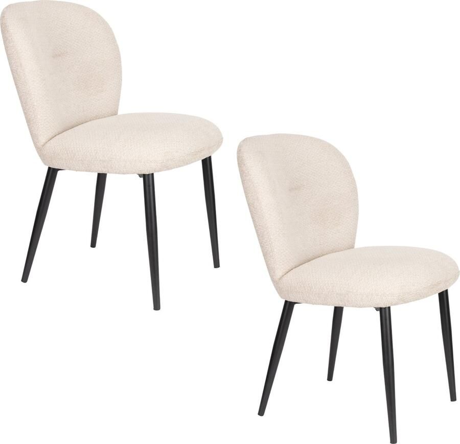 Housecraft Living Housecraft Alaz Eetkamerstoelen Off-white Set van 2