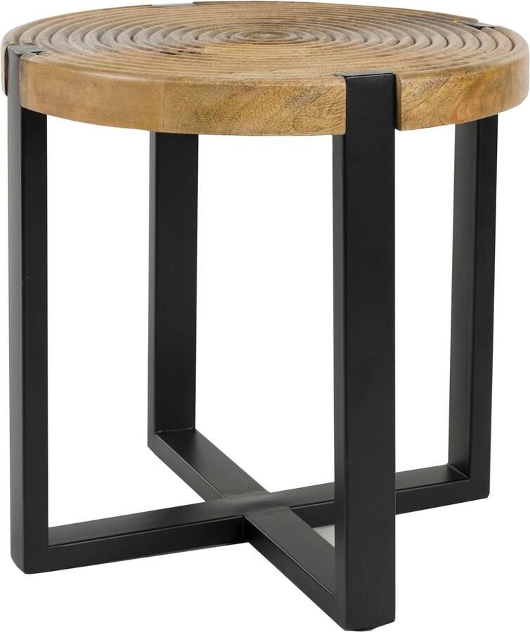 Housecraft living Buz Bijzettafel Rond 40 cm Mangohout Bruin} - Foto 2