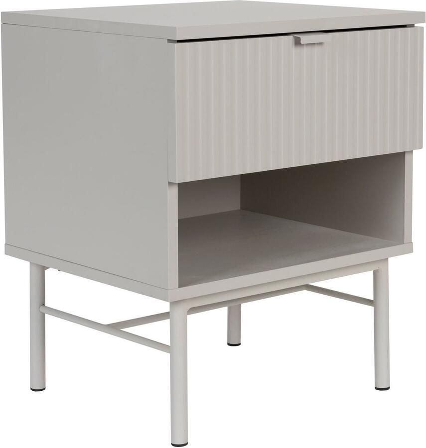 Housecraft living Feliz Lifestyle Cayo Bijzettafel Nachtkastje 41x40 cm Wit
