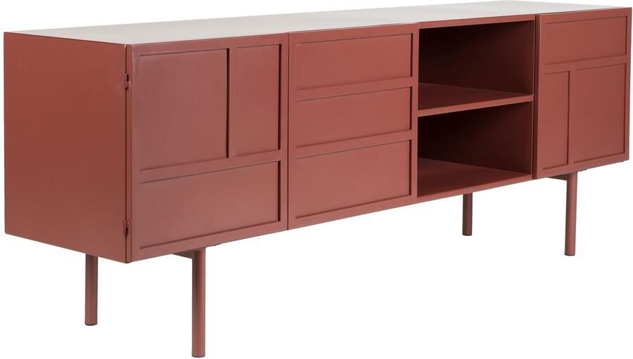 Housecraft Living Davis Dressoir Metaal Bruin| Rood