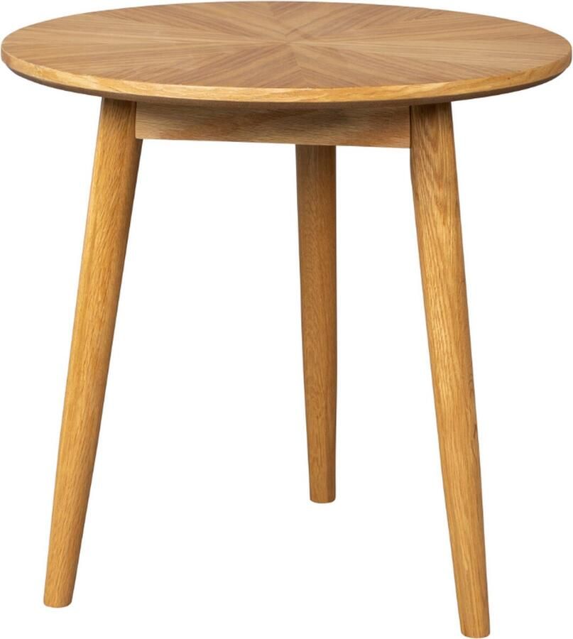 Housecraft Living Housecraft Fabio Bijzettafel Rond Hout 50x50 cm Naturel