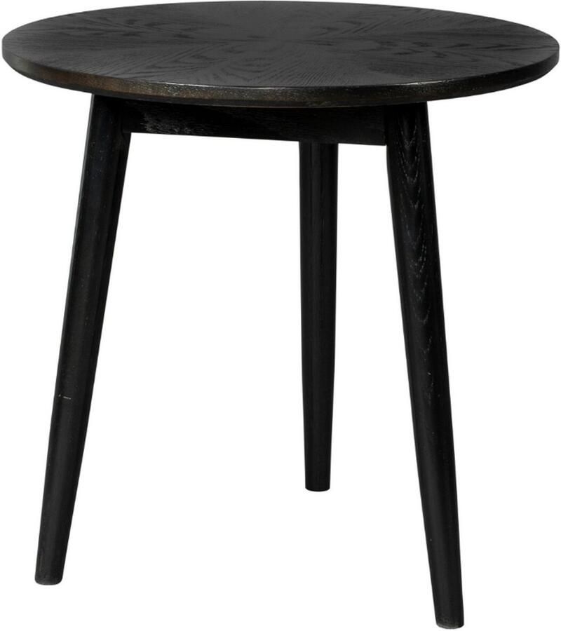 Housecraft Living Housecraft Fabio Bijzettafel Rond Hout 50x50 cm Zwart
