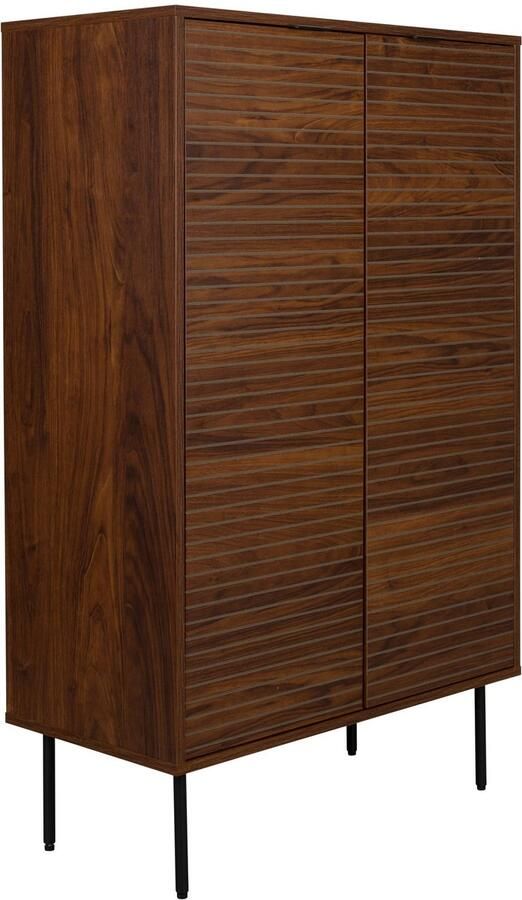 Housecraft living Flux Opbergkast Hoog Walnoot Bruin