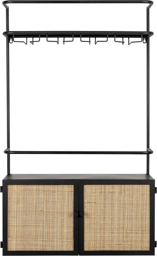 Housecraft living Guuji Wijnkast Wandplank Zwart} - Foto 2