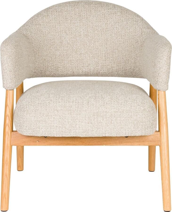 Housecraft living Indy Fauteuil met armleuning lichtbruin Beige