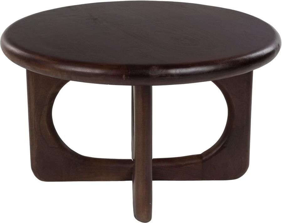 Housecraft living Jani Salontafel Rond 60 cm Mangohout Bruin donker