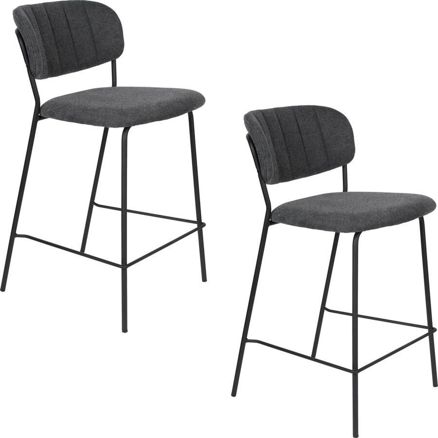 Housecraft Living Housecraft Jolien Kruk Zwart Donkergrijs Set van 2