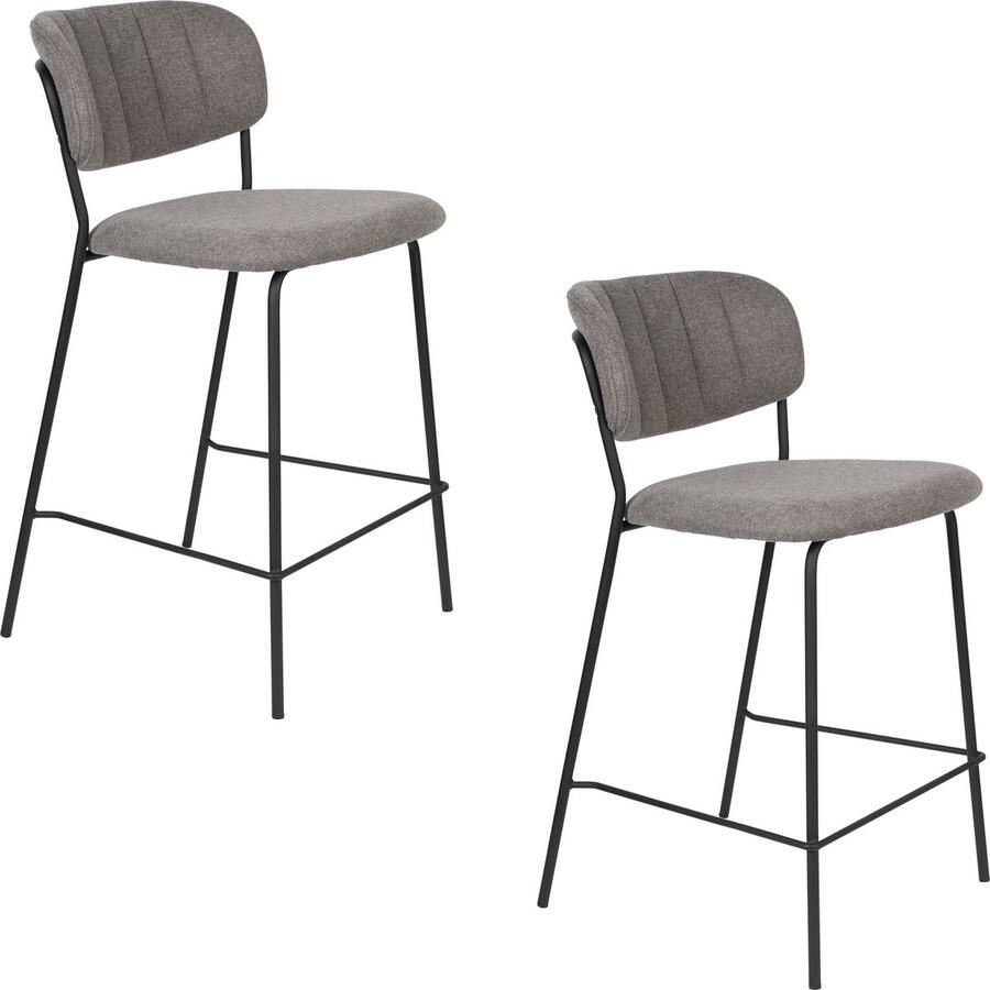 Housecraft Living Housecraft Jolien Kruk Zwart Grijs Set van 2