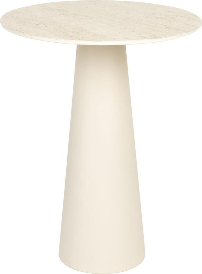 Housecraft Living Housecraft Joya Bijzettafel Travetin-Look 40x40 cm Laag Beige