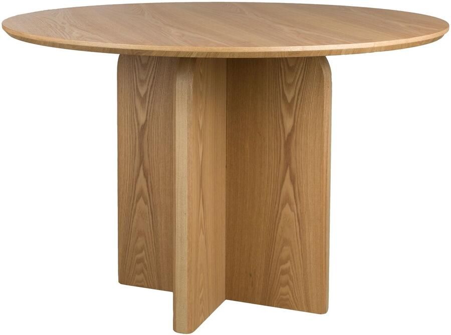 Housecraft living Laurent Eettafel Rond 120 cm Rond Hout Naturel Beige Bruin
