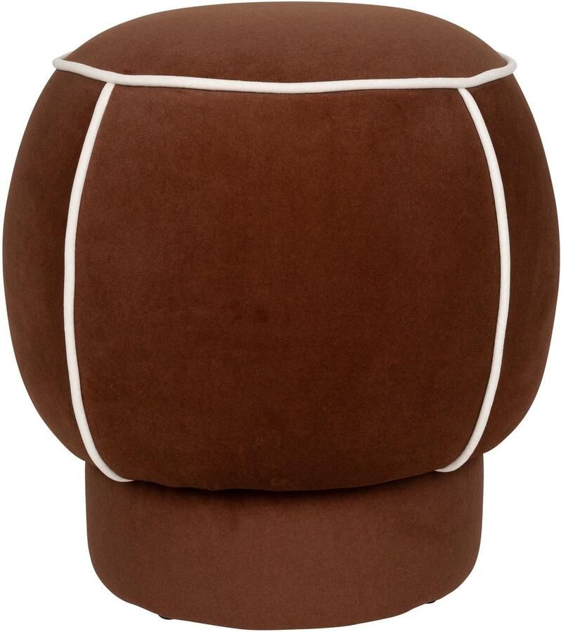 Housecraft Living Marina Poef Rond 45 cm Rood